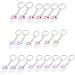 20pcs Cute White & Silver Keyring Keychain Tooth Gifts | International Shipping Available - Buy Online on GoSupps.com