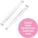 Bona Fide Beauty Czech Glass Cuticle Pusher Set - 2PC Premium Manicure Nail Care Tools - Buy Online on GoSupps.com