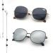 2 Pairs Bifocal Sunglasses for Women Cateye Square Designer Reading Sunglasses UV400 Sun Readers Glasses With Metal Frame +2.00 Sun Readers 3 Color Mix C2 2.0 X