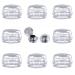 8 pieces of stove switch protection kitchen gas stove Knob covers oven child locking stove protection children home oven gas stove transparent protective cover child locking suitable for cookware