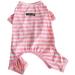 BT BEAR Dog Clothing - Colorful Striped Pajamas for Bulldogs & Puppies - Soft Cotton One-Piece Costume (XL Pink) | Perfect for Small & Medium Dogs - Buy Online on GoSupps.com
