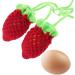 Alipis 2pcs Fruit Drawstring Vegetable Bags Strawberry Woolen Bag Egg Bag Shopping Hanging Net One Shoulder - Buy Online on GoSupps.com