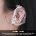 LIUJZZJ 100 Pack Transparent Disposable Earmuffs Waterproof Ear Covers for Hair Dye & Shower Protection - Buy Online on GoSupps.com