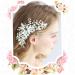 DOITOOL Rhinestone Comb For Girl Friends Hair Flower Combs Hair Accessories Bridal Headwear Tiara Comb for Bridal Hair Comb Pearl Bride - Buy Online on GoSupps.com