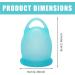 Cresbel 25 ml Soft Menstrual Cup - Reusable Premium Silicone with Disinfection Box Fabric Bag & Cleaning Brush | Eco-Friendly Tampon Alternative - Buy Online on GoSupps.com