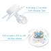 Buy LittleForBig Large Shield Pacifier II - Adult Size White Circus Elephant Pattern | International Shipping Available - Buy Online on GoSupps.com