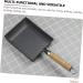 HOMSFOU 1Pc Square pan Heart Fried Pot Pancake Stove Poached Egg stovetop Griddle Pancake Cooking Pan Skillet pan for Steak Mini Pan Camping Frying pan Picnic Cookware Iron Non Stick Wok - Buy Online on GoSupps.com