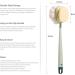 Yiesoum Body Shower Brush with Bristles and Loofah Back Scrubber - Skin Exfoliating Bath Tool for Men and Women - Long Handle for Wet or Dry Use - Pink & Green - Buy Online on GoSupps.com