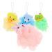 Zerodeko Bath Sponges 4pcs Cartoon Bath Ball Set Large Washing Ball or Baby Household Body Sponge 1 Count (Pack of 1)
