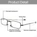 VANANA Folding Reading Glasses - Blue Light Blocking Spring Hinge Pocket Size (2 Pairs) with Hard Cases - International Shipping Available - Buy Online on GoSupps.com