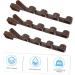 WHAMVOX 3pcs Door Coat Hook Plastic Clothes Hanger Plastic Hangers Towel Door Hanger Kitchen Door Portable 28.5X3.8X2CM Brown - Buy Online on GoSupps.com