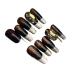 Temperament-enhancing manicure amber white hand-worn nail amber brown explosions.(M)