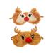NOLITOY 2pcs Christmas Deer Eye Mask Eye Mask Blackout Furry Eye Shade Animal Sleeping Mask Night Blindfold Night Eye Mask Plush Eye Mask Plush Eyeshade Car Eye Masks Travel Ice Bag Hairy
