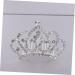 FRCOLOR Girls Crown Comb Rhinestones Child White Jewelry Metal Hair Barrettes - Buy Online on GoSupps.com