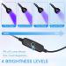Nail Lamp Gooseneck UV Lamp for Nails 395nm 3w Black Light LED UV Nail Lamp with Clamp for Gel Nails Ultraviolet Curing Nails Lamp 5v USB Input UV Light with 4 Levels of Dimming Black Nail Lamp - Buy Online on GoSupps.com