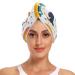 Rainbow Lovely Penguins Hair Towel 2 Pack Super Absorbent Hair Drying Towel Quick Dry Hair Turbans Head Towel with Button Twisty Wrap for Women Girls