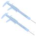 GALPADA 2 pi ces R gle de Mesure Sourcils Plastique Pied Coulisse Pr cis pour Maquillage Professionnel Outil Vernier pour Femmes D butantes