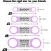 Tagme 2 Pack Personalized Dog Tags - Engravable Pet ID for Small & Medium Dogs and Cats - Stylish Purple Design - Buy Online on GoSupps.com
