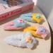 Sweet Hair Clip Layered Star Shape Snap Hairpin Plush Hair Clip for Ponytail Bangs Hairpins for Teenagers Children - Buy Online on GoSupps.com