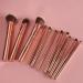 11-Piece Rose Gold Brush Set with Cosmetic Bag by BHcosmetics - Premium Metal Makeup Brushes for Flawless Application - Buy Online on GoSupps.com