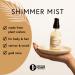 Moon Bath Celestial Body | Shimmering Hair & Body Mist w/Vetiver and Neroli Essential Waters Sparkly Gold Mica. Organic Beauty. No Synthetic Fragrance 2 oz. - Buy Online on GoSupps.com