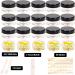20x 10ml Transparent Jars with Lids | Empty Lip Balm & Cream Containers - Ideal for eCommerce Shipping Worldwide - Buy Online on GoSupps.com