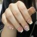 French Cute False Nails Extra Short Kids Stick on Nails with Mermaid Bubble Beads 24pcs Square Press On Nails with Glue Sweet Colour Design Funny Fake Nails for Women Girls (Sweet Heart) - Buy Online on GoSupps.com