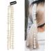 Minkissy Pearl Beads Strand Elegant Hair Chain Hair Extensions Barrettes Ponytail Decor For Women Bride Birthday Wedding Valentines Day Party - Buy Online on GoSupps.com