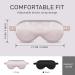 Buy Organic Natural Silk Sleep Mask - 100% Mulberry Silk 25 Momme Eye Mask for Travel & Napping - Adjustable Strap Zero Pressure Soft & Comfortable Perfect Gift (Pink - Buy Online on GoSupps.com