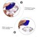 minkissy Nail Art Crystal Cup Cosmetics Cream Glass Manicure 6.5x8cm Blue - Buy Online on GoSupps.com
