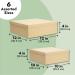 6-Pack Decorative Nested Gift Boxes with Lids - Assorted Sizes, Square Nesting Boxes for Presents, Wedding, Birthday, DIY - Stackable and Durable Thick Paper Board - Buy Online on GoSupps.com