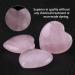 BORDSTRACT Rose Quartz Heart - 40 Pieces Pink Healing Crystals for Love & Decor | International Shipping - Buy Online on GoSupps.com