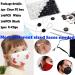 200PCS Elastic Cord Lock Switch for Draw Cord Mask Adjuster - Silicone Round Cord Stopper - Adjustable Buckle - Mask Supplier - White and Black - Buy Online on GoSupps.com