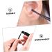 ULTECHNOVO Ear Cleaner Cleaning Brush Set - Portable Ear Pick Tool Kit for Gently Cleaning Ear Canal - Black, 12x0.5cm - Buy Online on GoSupps.com