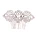 Tiara Crystal Hair Comb Crystal Hair Side Combs Bridal Hair Comb White European and American Accessories Bride