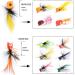 Foam Popper Fishing Flies Assortment for Bass & Panfish - 16pcs Topwater Flies in Double-Sided Box - Buy Online on GoSupps.com