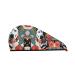 Cattle Dog Florals Coral Velvet Dry Hair Cap Unisex Wet Towel Wrap The Ideal Bathroom Pool Party Beach and Home Accessory
