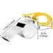 Personalized Stainless Steel Trill Whistle with Lanyard - Perfect for Coaches Referees & School Sports | Engraved Trillerfeife - Buy Online on GoSupps.com