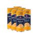 San Pellegrino - Orange flavored soft drink - 100% natural ingredients - Italian product - 6 cans of 330 ml