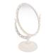 Beaupretty Vintage Oval Desktop Makeup Mirror with Stand - Swivel Double Sided Vanity Cosmetic Mirror - Buy Online on GoSupps.com
