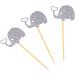 Warmhm 3pcs Cocktail Picks Elephant Cupcake Picks Topper Heart Glitter Picks Food Elephant Cupcake Toppers Gold Glitter Toppers Paper Cups Stick Fruit Topper Heart Wedding Earth Tones Rod - Buy Online on GoSupps.com