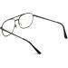Bifocal Metal Tear Drop Reading Glasses - Big Lens Spring Hinge Square Reader | Clear Gunmetal 2.75x | International Shipping Available - Buy Online on GoSupps.com