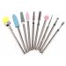 minkissy Nail Polisher Professional Nail Drill Remove Nail Bits Nail Drill Manicure Head Carbide Nail Drill Bit Nail Drill Bits Drill for Nails Professional To Rotate Acrylic Metal Ceramics
