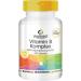 Vitamin B complex - high -dose - with 200 g biotin and 150 g folic acid - contains all B vitamins - vegan - 100 tablets |Warnke vital substances - German pharmacy quality 100 pieces (1 Pack)