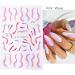 Nail Art Decoration Wraps Line Design Manicure French Decal Color Wave Abstract Nail Stickers(STZ-CS071) - Buy Online on GoSupps.com