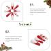 Vatocu Christmas Snowflakes Glitter False Nails - 24pcs Long Xmas Press on Nails for Women and Girls - Buy Online on GoSupps.com
