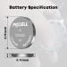 10 Pcs CR2032 CR 2032 3V Button Cell Lithium Battery 3 Volt Coin Battery ECR2032 DL2032 for Thermometer Battery for Bike Taillights Headlights - Buy Online on GoSupps.com