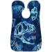 Blue Dinosaur Skull Beard Bib Apron | Men's Beard Hair Catcher | Perfect Father's Day & Christmas Gift for Dad | 2 Suction Cups for Easy Use - Buy Online on GoSupps.com