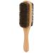 Hard and soft hair brushes beard styling brushes for men double -sided brushes for men hair peeling with natural wood handle and razor comb for the salon at home