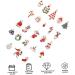 COHEALI 69 Pcs Christmas Ornaments Accessories Bangle Keychain Present Ornaments Xmas Pendant Charm 3.3X1.7CMx3pcs Assorted Colorx3pcs - Buy Online on GoSupps.com